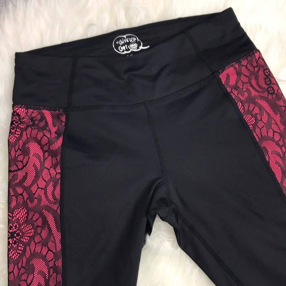 BETSEY JOHNSON Performance Lace Mesh Leggings S